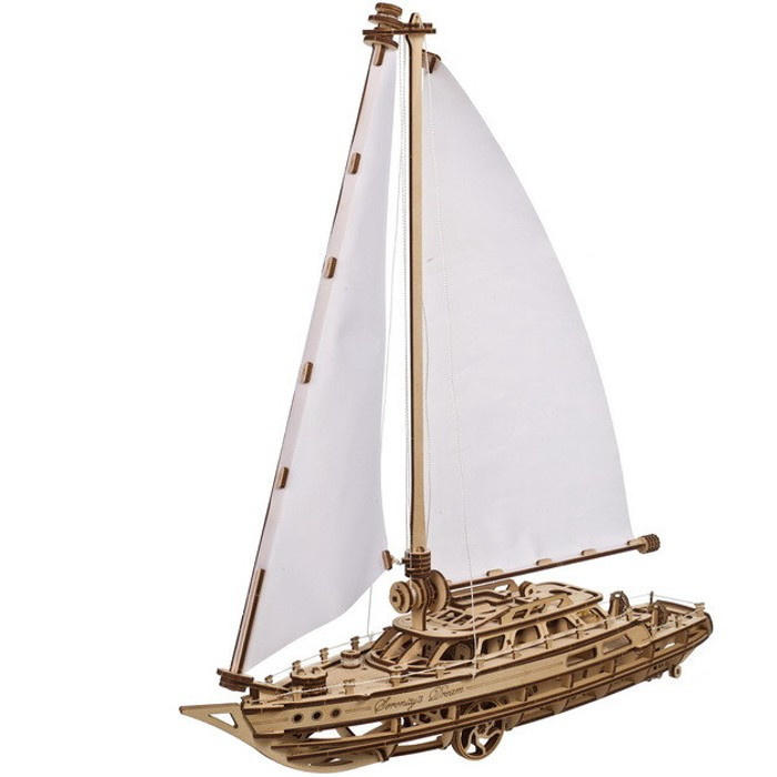Ugears 3D Dřevěné mechanické puzzle Jachta The Ocean Beauty