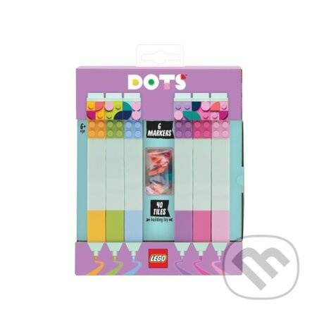 LEGO DOTS Fixky, mix bariev - 6 Ks