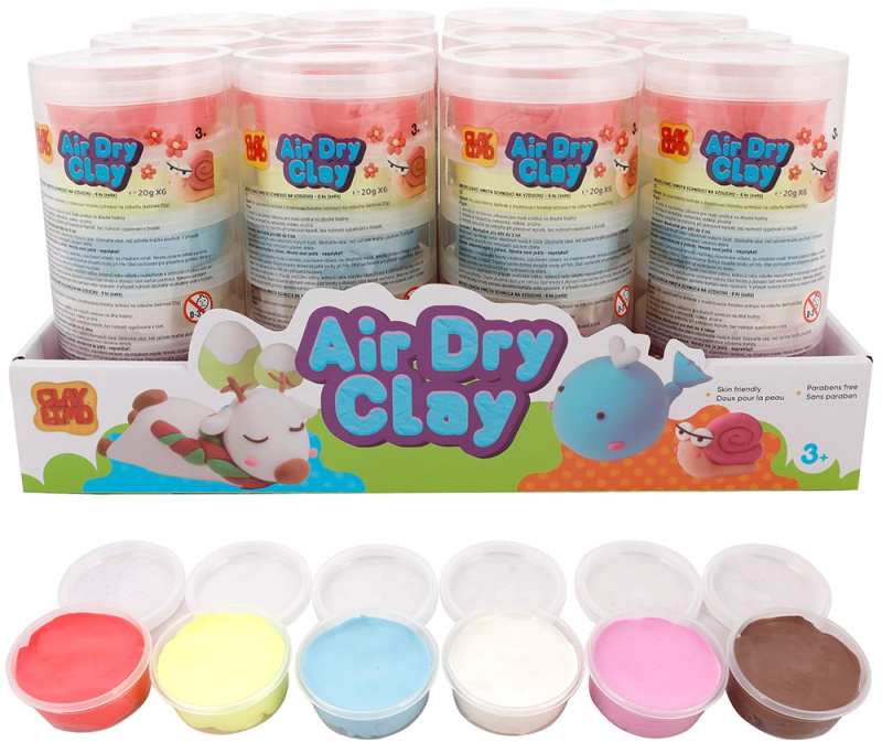 Modelovací hmota schnoucí na vzduchu 6ks x 20g