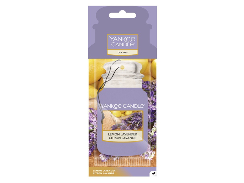 YANKEE CANDLE LEMON LAVENDER VŮNĚ DO AUTA - PAPÍROVÁ AUTO VISAČKA