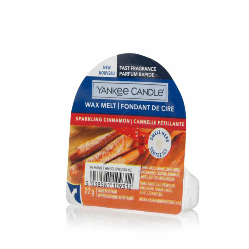 YANKEE CANDLE Vonný vosk Sparkling Cinnamon 22 g