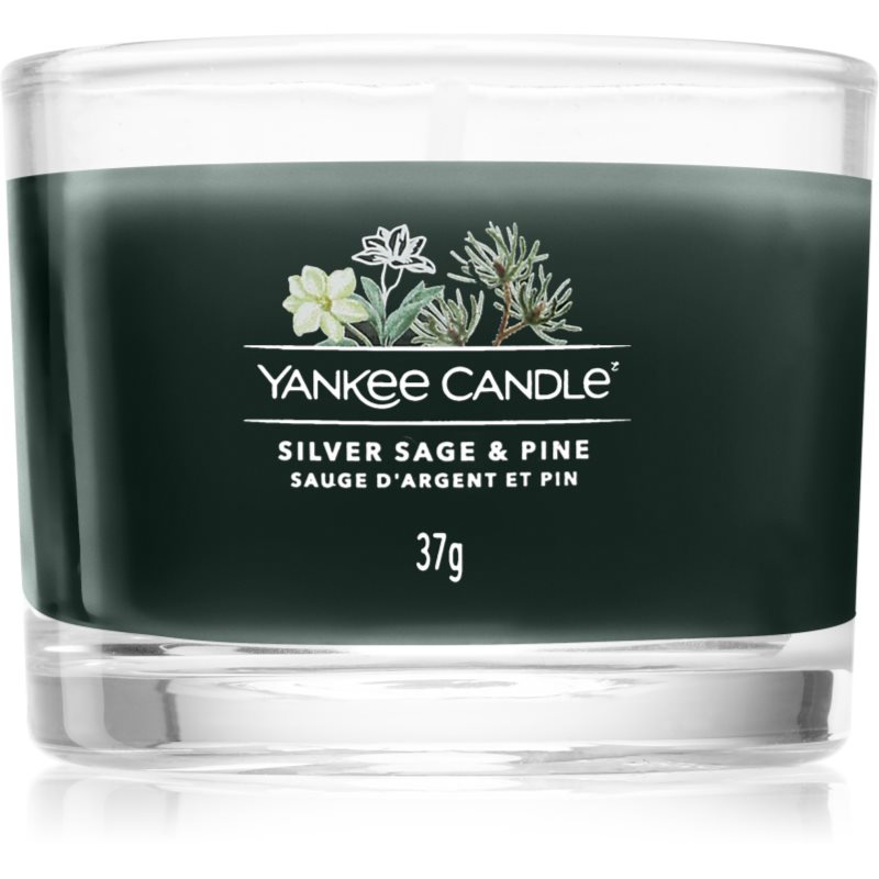 Yankee Candle Silver Sage & Pine vonná svíčka Signature 37 g