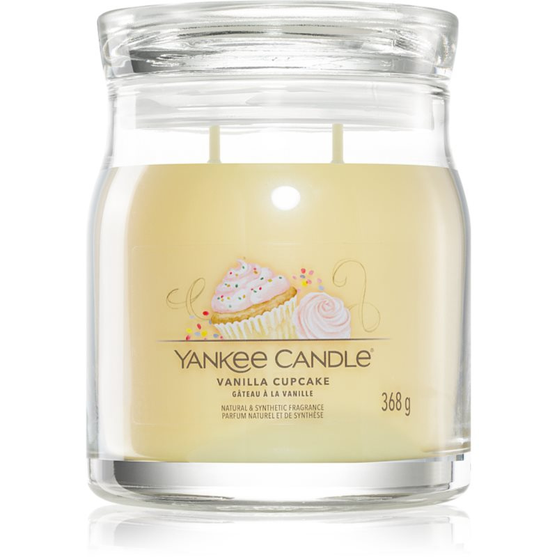 YANKEE CANDLE Signature Vonná svíčka střední 2 knoty Vanilla Cupcake 368 g
