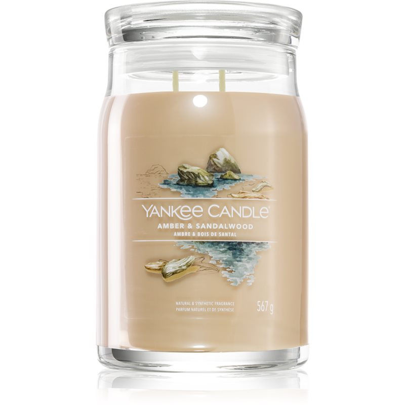 Yankee Candle Amber & Sandalwood vonná svíčka 567 g