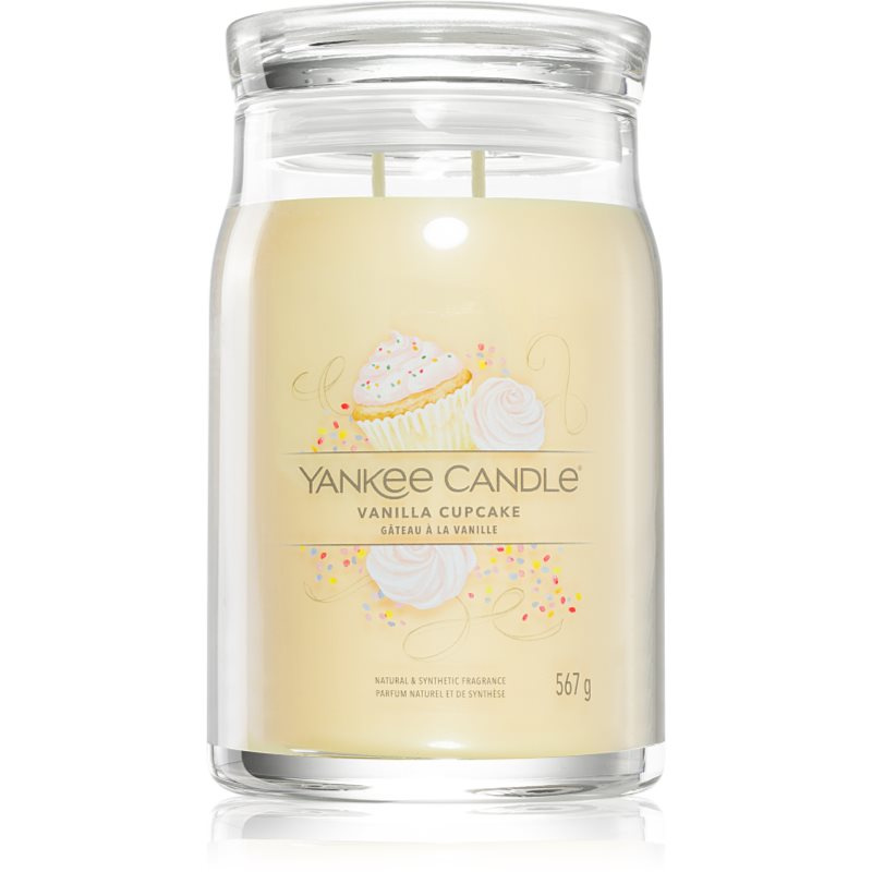 Yankee Candle Vanilla Cupcake vonná svíčka Signature 567 g