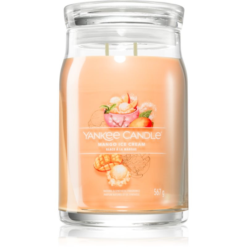 Yankee Candle Mango Ice Cream vonná svíčka Signature 567 g