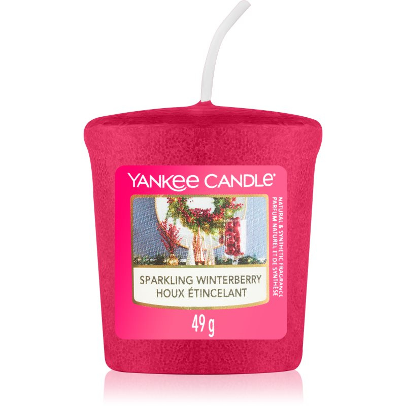 Yankee Candle Sparkling Winterberry votivní svíčka Signature 49 g