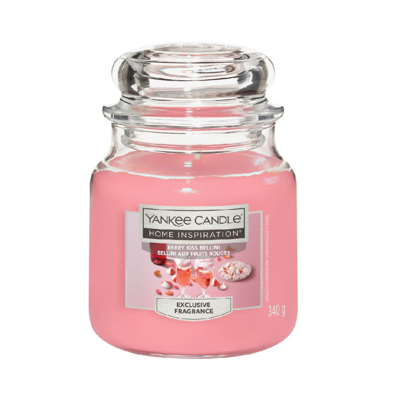 Yankee Candle Aromatická svíčka Home Inspiration Berry Kiss Bellini 340 g
