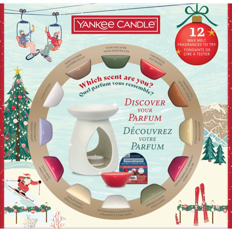 Yankee Candle Christmas Collection Aromalamp & 12 Wax Melts dárková sada