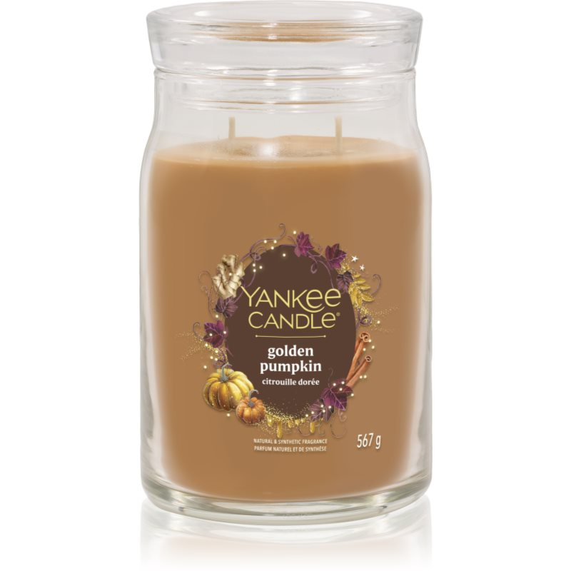 Yankee Candle Golden Pumpkin vonná svíčka Signature 567 g