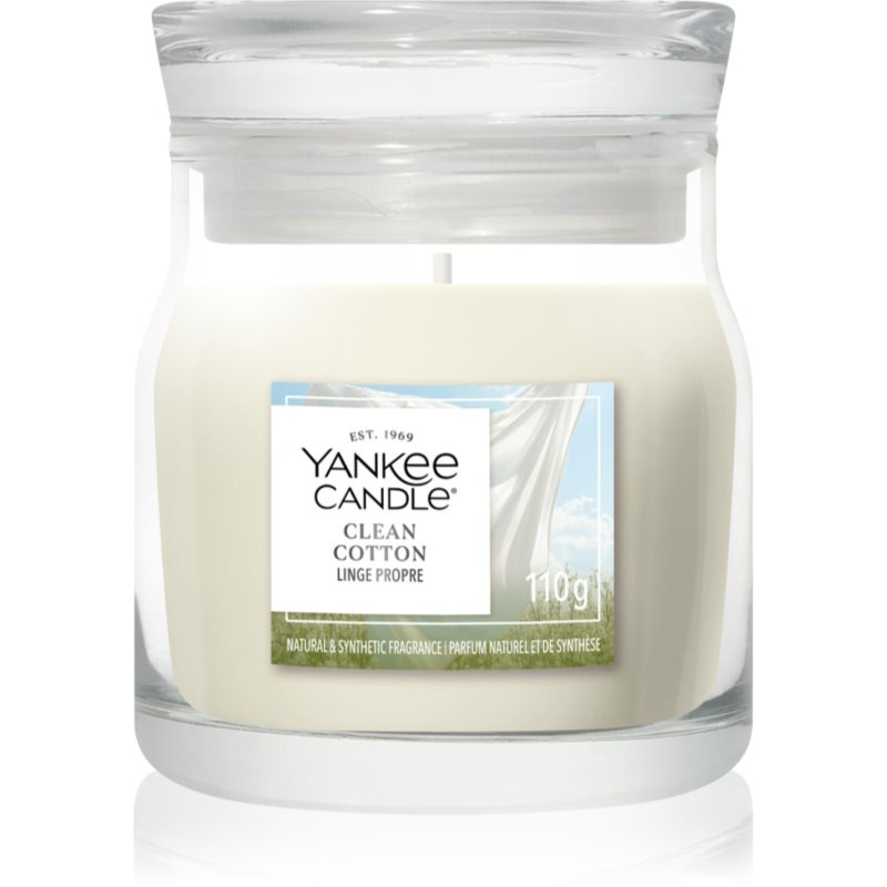 Yankee Candle Clean Cotton vonná svíčka Signature 110 g