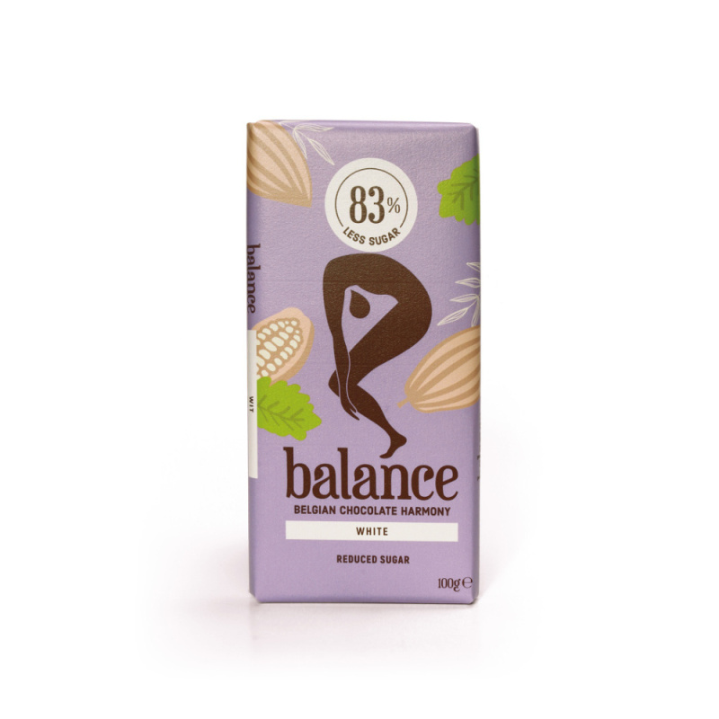 BALANCE Bílá čokoláda s vanilkou bez přidaného cukru 100 g