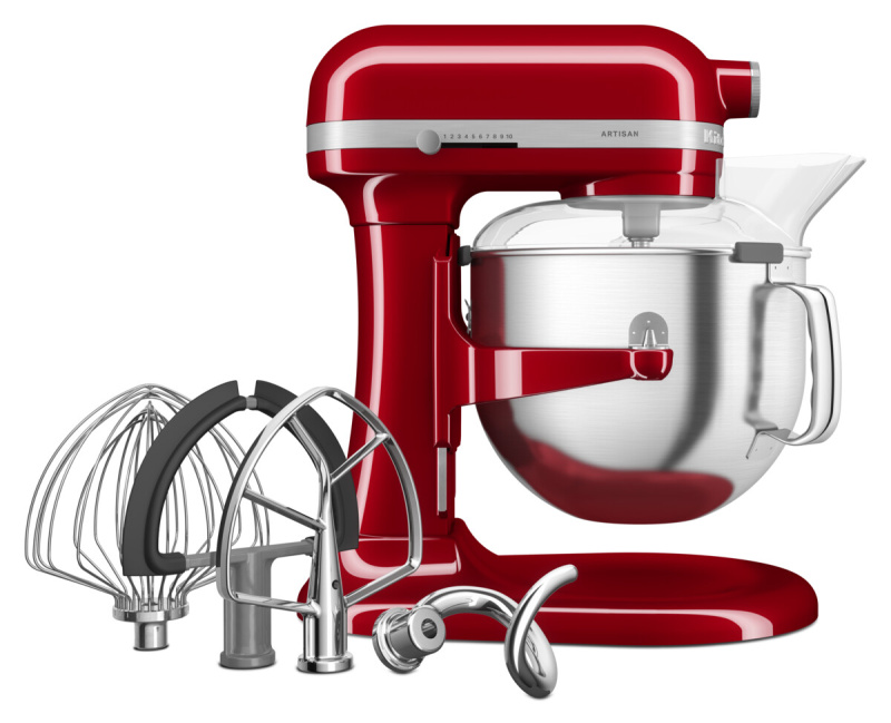 KitchenAid Kuchyňský robot Artisan 5KSM70SHX, se zvedací mísou 6,6 l, královská červená 5KSM70SHXEER