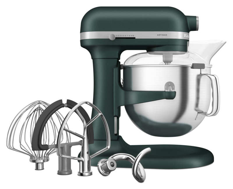 KitchenAid Kuchyňský robot Artisan 5KSM70SHX, se zvedací mísou 6,6 l, lahvově zelená 5KSM70SHXEPP