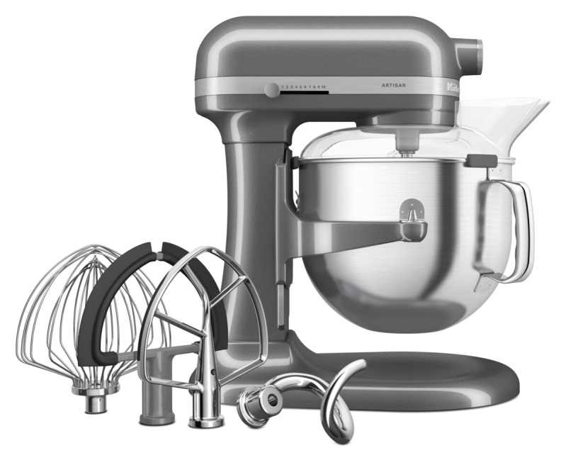 KitchenAid Kuchyňský robot Artisan 5KSM70SHX, se zvedací mísou 6,6 l, stříbrná 5KSM70SHXECU