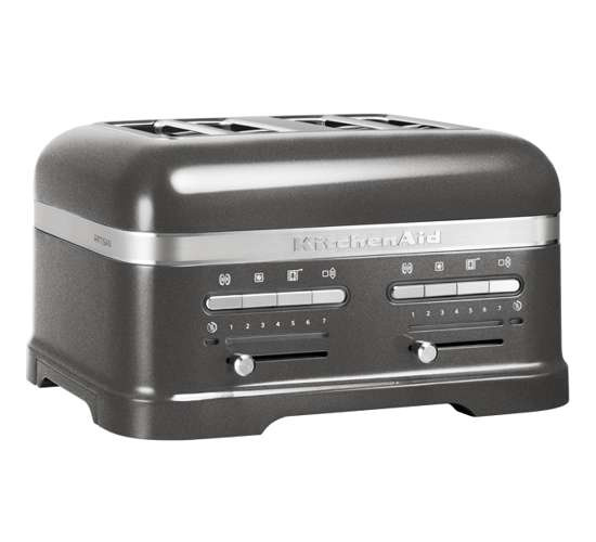 KitchenAid Toaster Artisan KMT4205, 4 plátkový, šedý 5KMT4205EMS