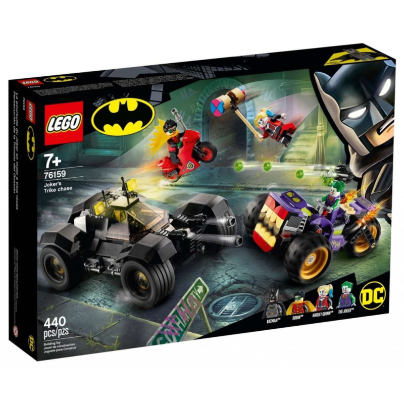 Lego® super heroes 76159 pronásledování jokera na tříkolce