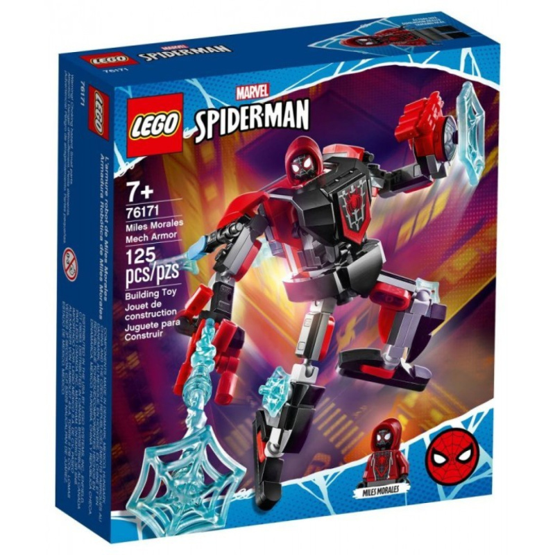 Lego® super heroes 76171 miles morales v obrněném robotu