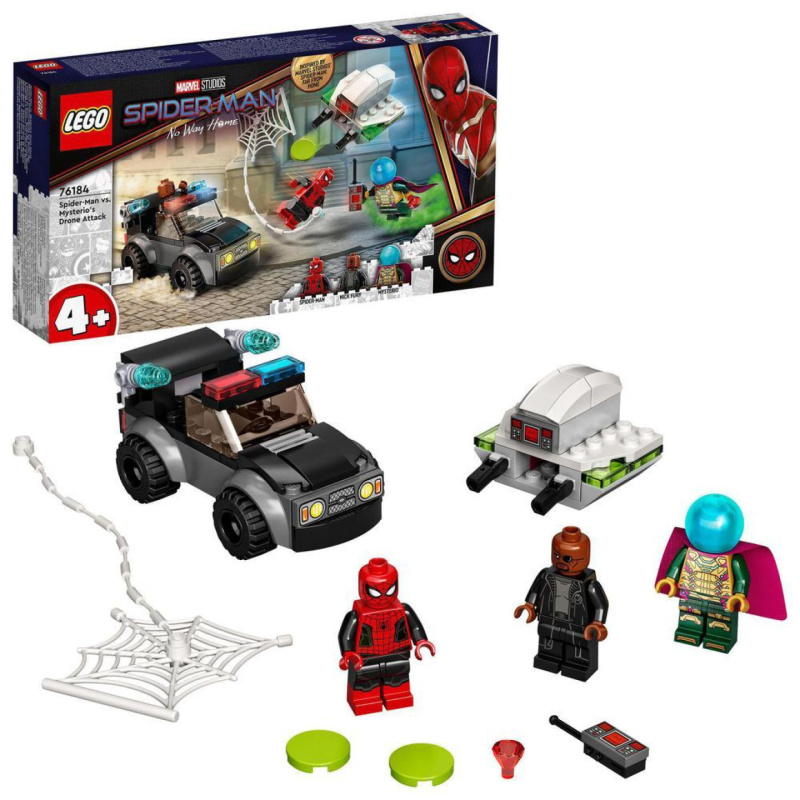 Lego® super heroes 76184 spider-man a mysteriův útok dronem
