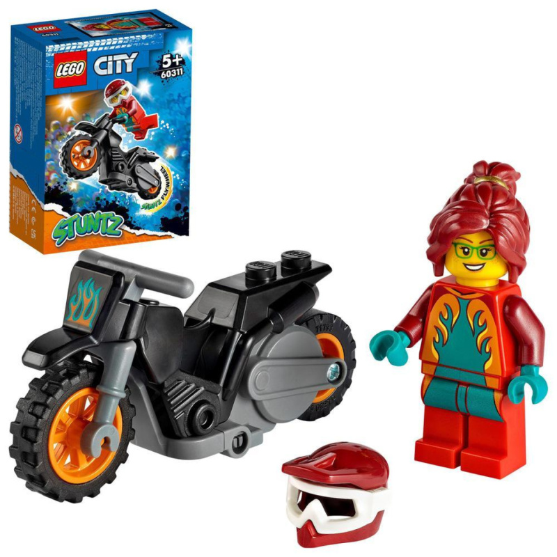 Lego® city 60311 ohnivá kaskadérská motorka