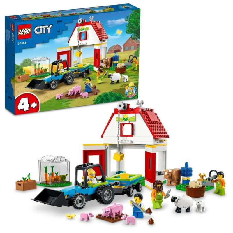 Lego® city 60346 stodola a zvířátka z farmy