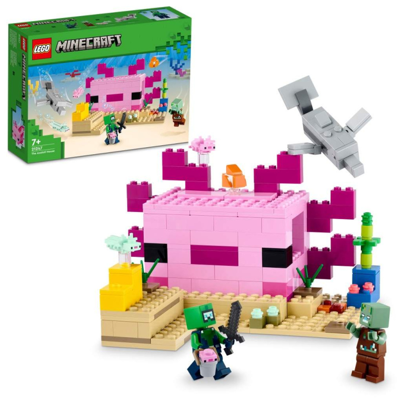 Lego® minecraft® 21247 domeček axolotlů