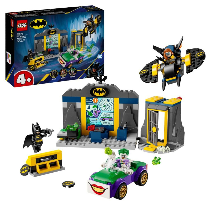 LEGO® DC Batman™ 76272 Batmanova jeskyně a Batman™, Batgirl™ a Joker™