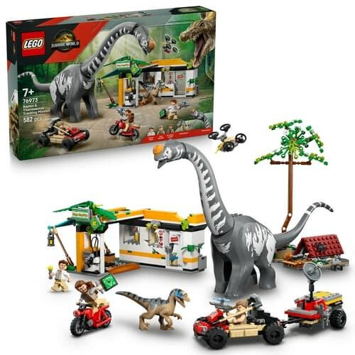 LEGO® Jurassic World 76973 Mise na sledování raptora a titanosaura