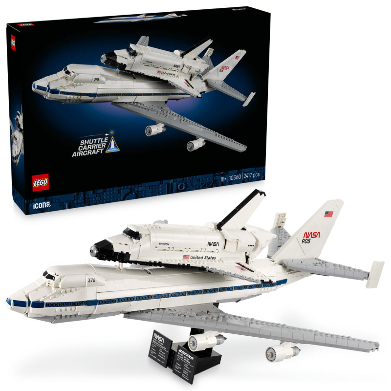 LEGO Icons NASA Shuttle Carrier – Boeing 747 s raketoplánem Enterprise