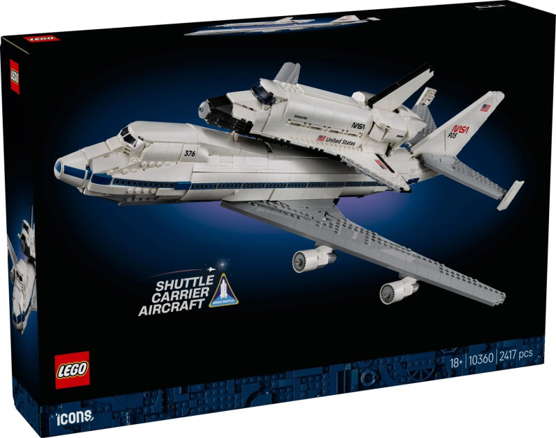 LEGO Icons NASA Shuttle Carrier – Boeing 747 s raketoplánem Enterprise