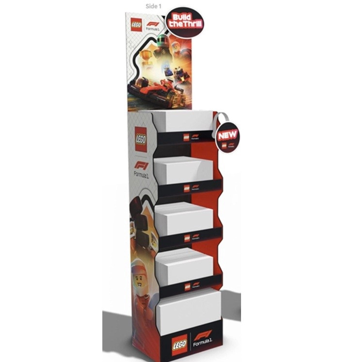 lego f1 display mix slim – kolekce stavebnic formule 1