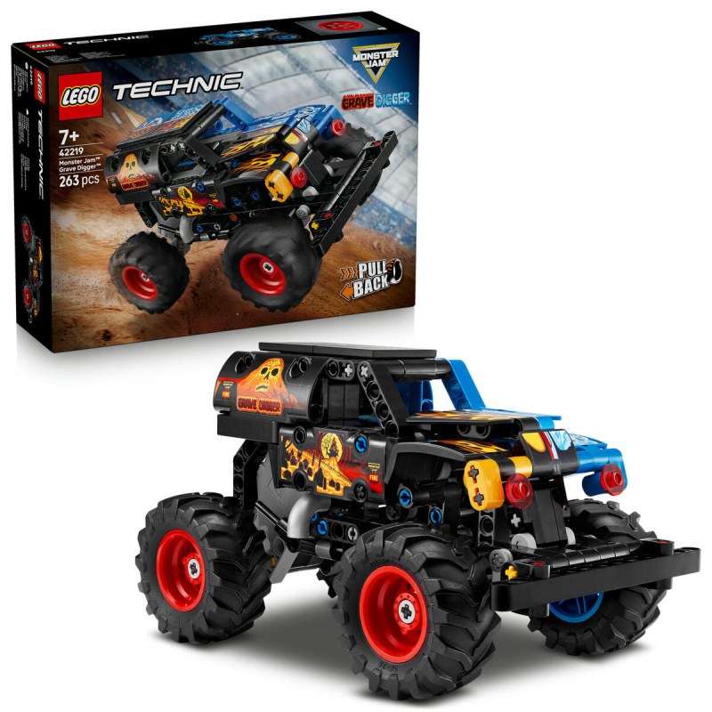 LEGO® Technic 42219 Monster Jam™ Grave Digger™ Oheň a led