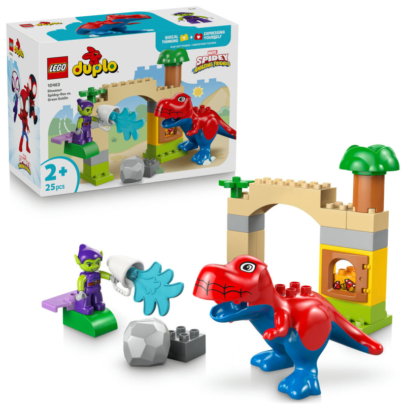 Lego® duplo® 10463 dinosaurus spidey-rex vs. zelený goblin
