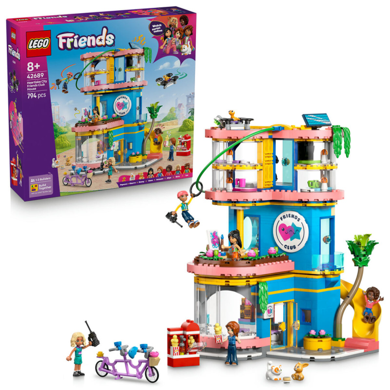 LEGO® Friends 42689 Klubovna pro kamarády v městečku Heartlake