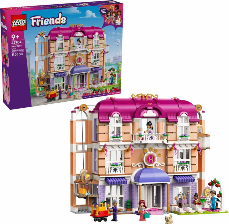 Lego® friends 42704 grand hotel v městečku heartlake