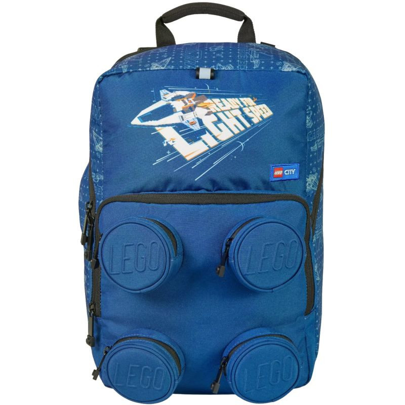 Školní batoh LEGO City Petersen 20209-2505 Modrý Jedna velikost one size
