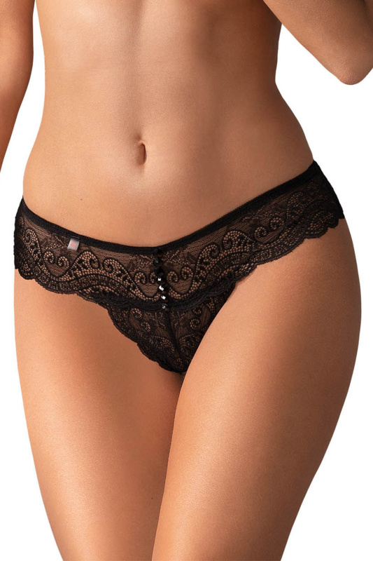 Tanga Obsessive Miamor thong Barva: Černá, Velikost: S/M