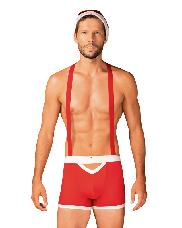 Obssesive Mr Claus set červený vánoční kostým pro muže | S/M