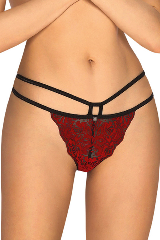 Dámské kalhotky Obsessive červené (Sugestina panties) L