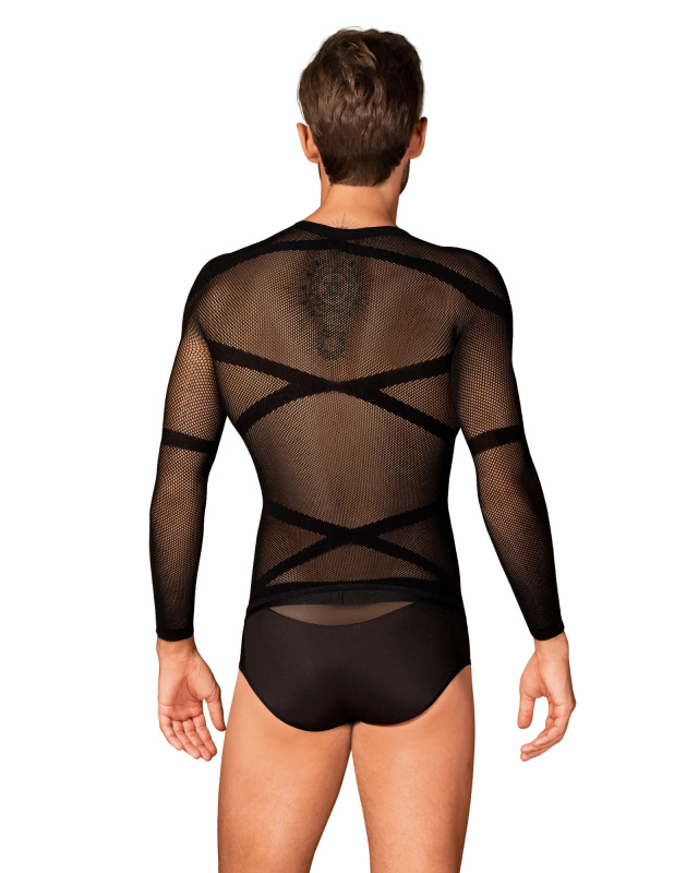 Pánské tričko T101 long sleeve - Obsessive černá S/M/L