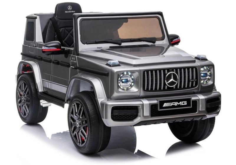 LeanToys elektrické auto Mercedes G63 AMG stříbrná