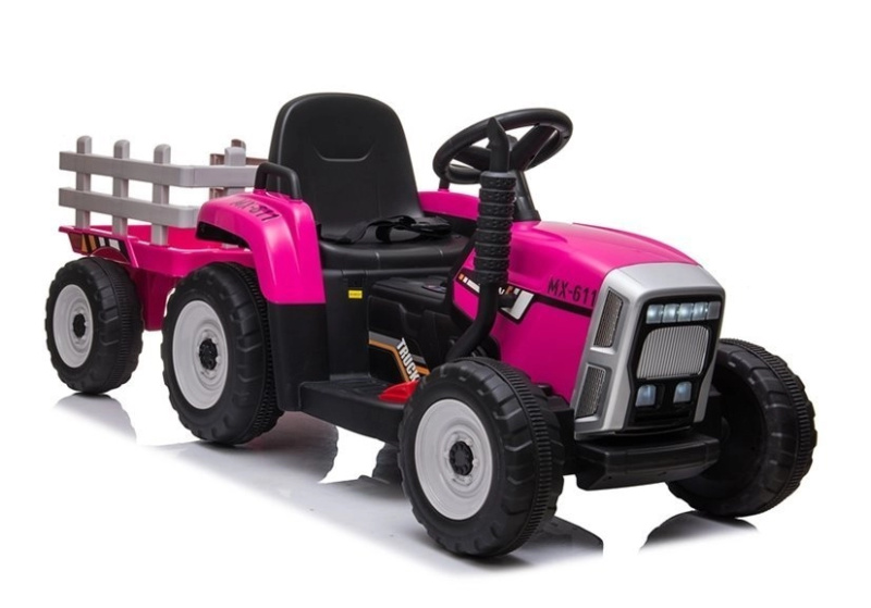 Lean Toys XMX611 akumulátorový traktor růžová
