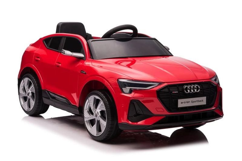 Audi E-Tron červené auto na baterie QLS-6688