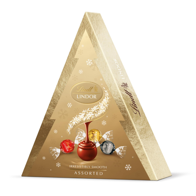 Lindor Xmas tree Assorted - čokoládové pralinky - mix, 125 g