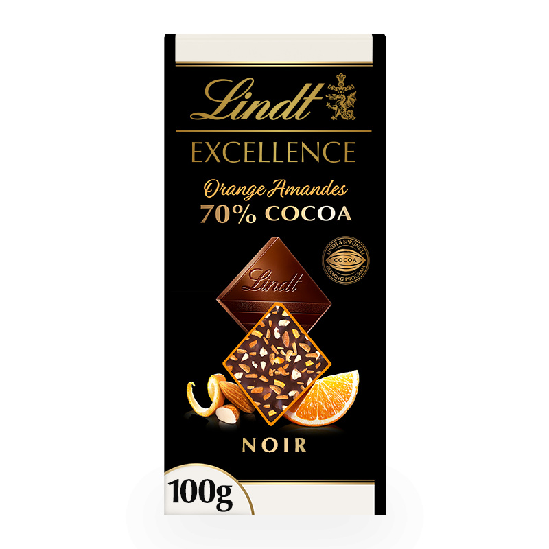 Lindt EXCELLENCE Passion Orange & Almond 100g