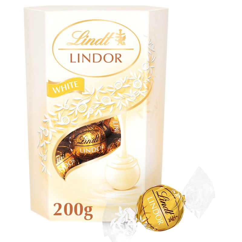 Lindt Bonboniéra LINDOR pralinky Bílá čokoláda