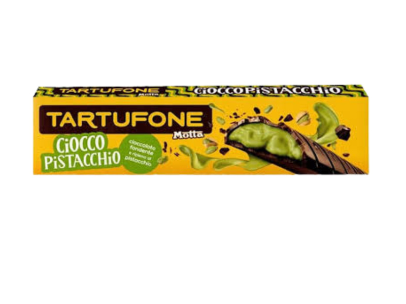 Motta Tartufone Hořká čokoláda s pistáciovou náplní (Barra Cioccopistacchio) 150g