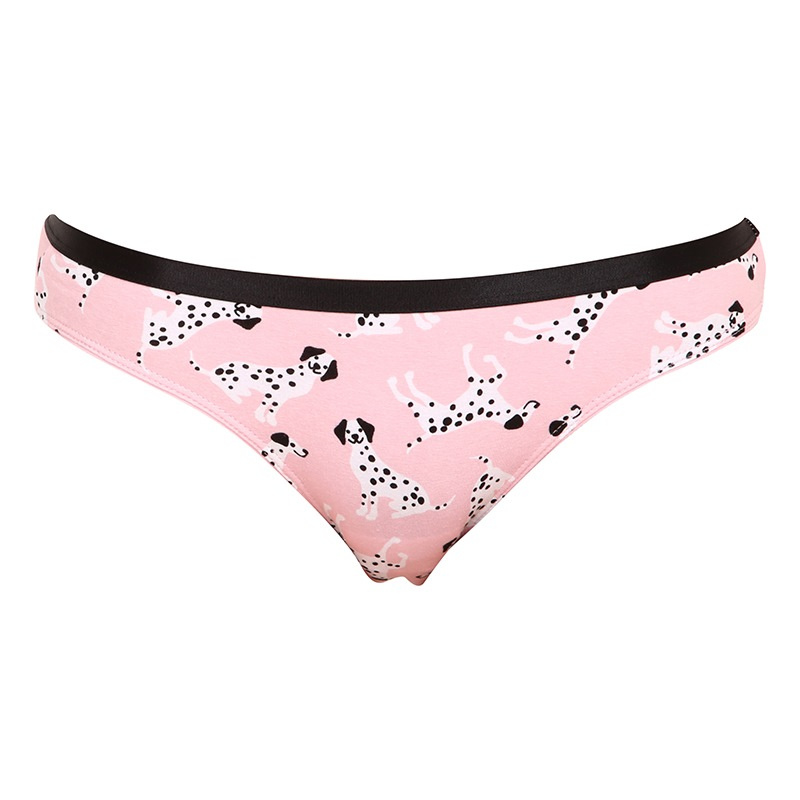 Veselé dámské kalhotky Dedoles Růžoví dalmatini (GMFB146) L