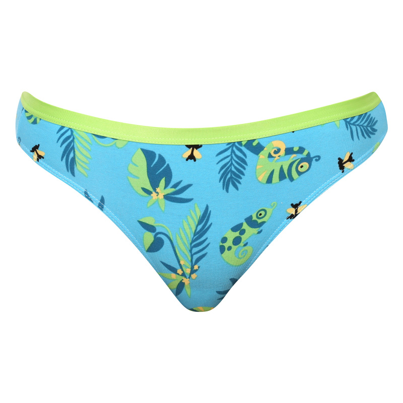 Veselé dámské kalhotky Dedoles Chameleon a hmyz (D-W-UN-BB-C-C-1312) XL
