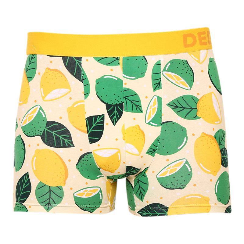 Veselé pánské boxerky Dedoles Limetka a citrón (D-M-UN-T-C-C-1563) XL, trenky / trenýrky